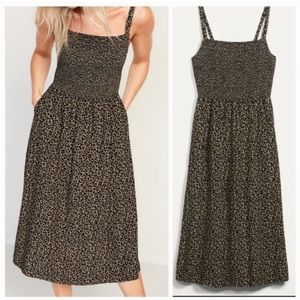 Old navy cheetah midi dress